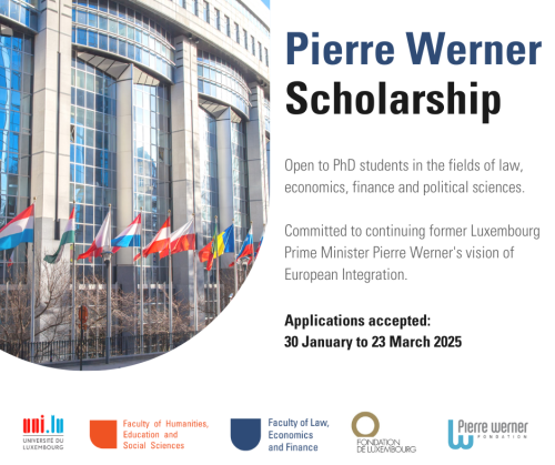 2025 Pierre Werner Scholarship_Call