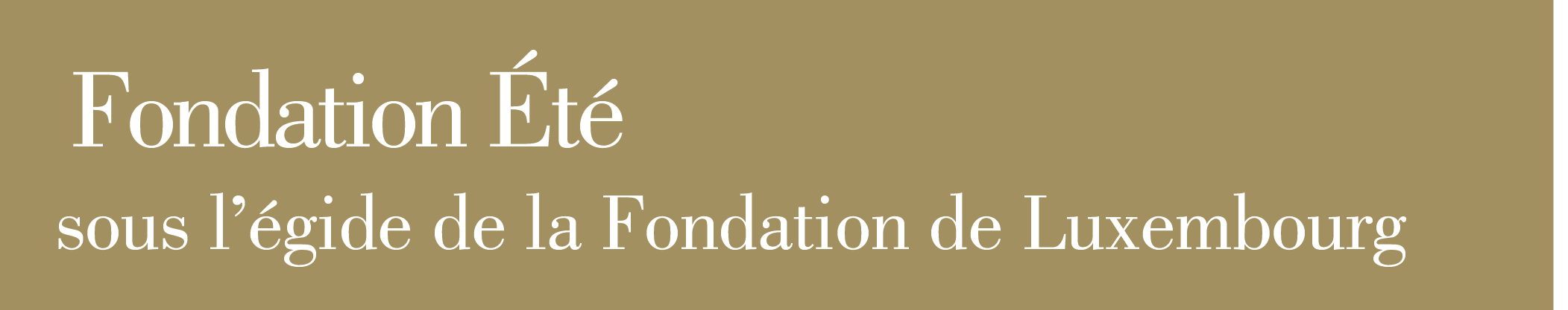  Fondation Été_Logo