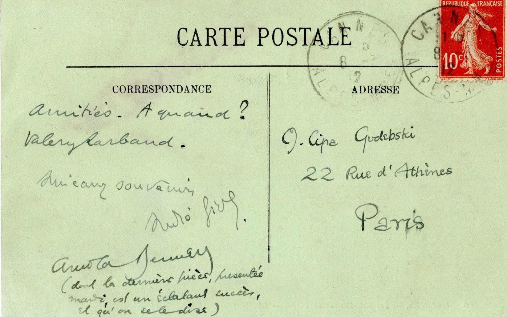 carte postale